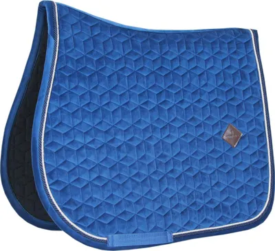 Produktbild von Kentucky Horsewear Springschabracke Basic Velvet Sattelunterlage Marine Cob