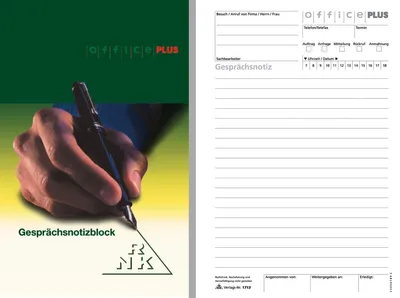 Produktbild von Gesprächsnotizblock A5 50 Blatt weiß Packung mit 5 Stück