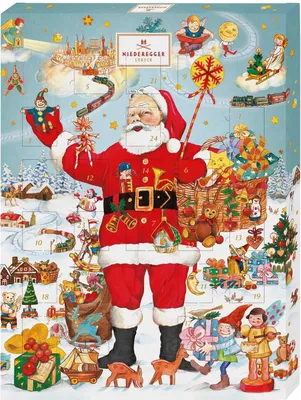 Zdjęcie produktu dla Kalendarz adwentowy Niederegger Father Christmas z 37 specjałami 500g