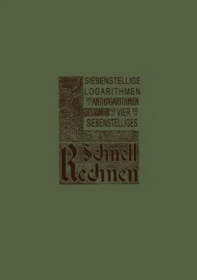 Obrázek produktu pro Siebenstellige Logarithmen und Antilogarithmen
