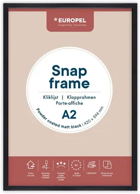 Produktbild von Europel - Klicken Sie auf List Europle A2 25mm Mat Black | 1 Stück