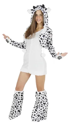 Produktbild von y Kuh Kostüm für Damen Damenkostüm Kleid Gr. S - XL, Größe:S