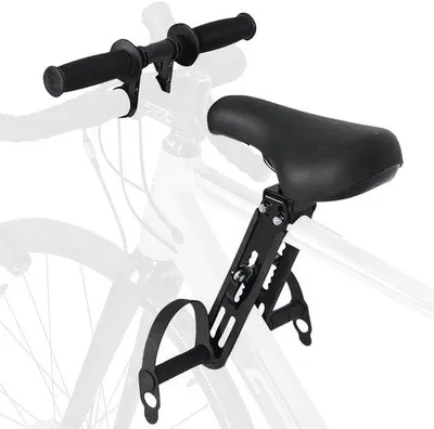 Produktbild von Kindersitz für Fahrräder, vorne montiert - Kindersitz für Fahrräder, vorne mit Pedal und Lenker - Geeignet für Kinder im Alter von 2-5 Jahren - Sicher und komfortabel - Perfekt