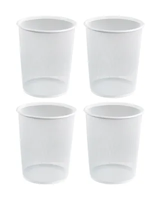 Produktbild von Papierkörbe - 20 Liter - Weiß - Metallgeflecht - 4er Set