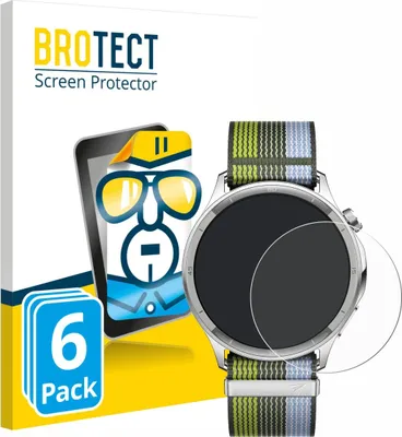 Produktbild von 6x Für Oppo Watch S Schutzfolie BROTECT Displayschutz Display Schutz Folie Klar Transparent