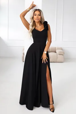 Produktbild von Numoco Formelle Frauenkleider Zhobip schwarz L