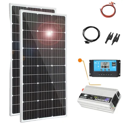Produktbild von Solarpanel, monokristallin, hohe Effizienz, 240w 12v x1000w 220v