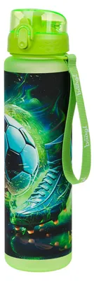 Produktbild von Baagl Trinkflasche Jungen Wasserflasche 1000 ml Schule Sport - Fußball