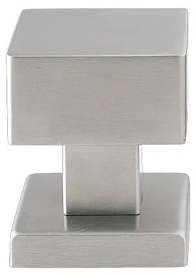 Immagine prodotto di POMOLO FISSO INOX 'QUADRO' 50x50x23 mm  - Colore Inox satinato