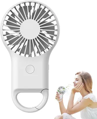 Obrázok produktu pre Ručný ventilátor s LED osvetlením – tichý cestovný ventilátor s farebnými LED diódami | Výkonný ventilátor pre ženy, mužov, deti, cestovanie a kempovanie