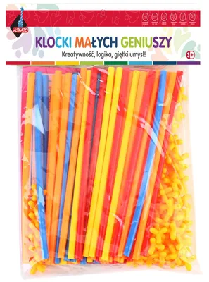 Zdjęcie produktu dla Klocki konstrukcyjne Słomki 110 elementów