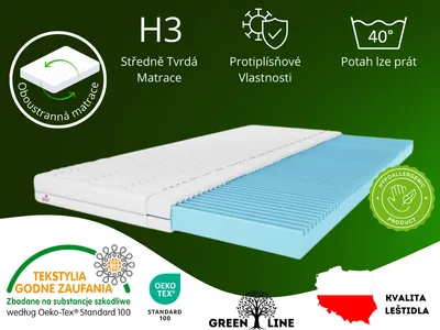 Obrázek produktu pro Matracový topper s masážní vrstvou, rozměr matracového topperu: 140x200x10, včetně potahu. Potah, barva topperu matrace: bílá, střední tvrdost: H3