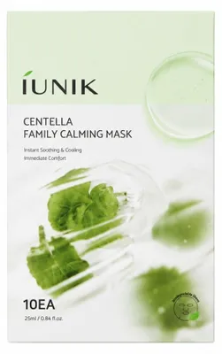 Obrázek produktu pro iUnik - Zklidňující maska z řady Centella, 10 kusů