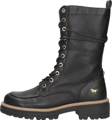 Produktbild von Mustang Veterschoenen Hoog  Veterschoenen Hoog - Zwart - Maat 36