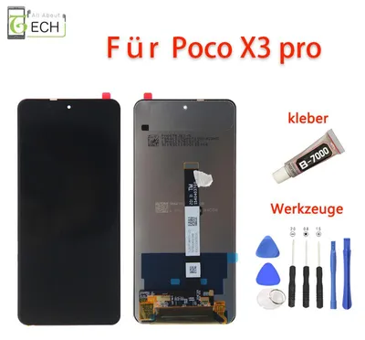Produktbild von Für Xiaomi Poco X3 Pro LCD Display Touchscreen Bildschirm Schwarz