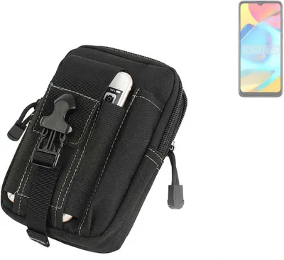 Produktbild von K-S-Trade Gürtel Tasche kompatibel mit Alcatel 3L (2021) Gürteltasche Holster Schutz Hülle Handy Hülle Smartphone outdoor Handy-Hülle schwarz