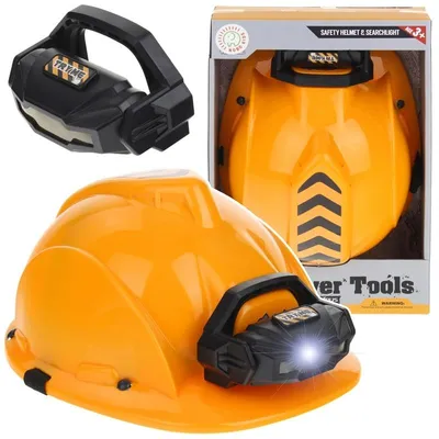 Zdjęcie produktu dla Kask ochronny do prac budowlanych z latarką LED