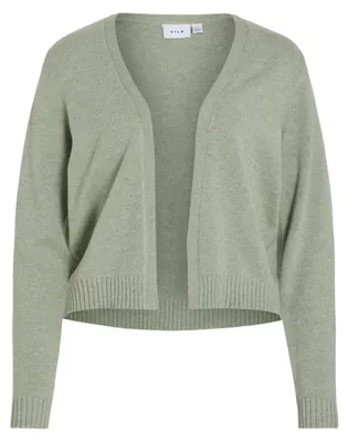 Produktbild von VILA Kurze Feinstrick Cardigan Stretch Basic Jacke ohne Verschluss VIRIL Größe: XS