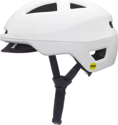 Image de Casque de vélo ajustable Bern Major MIPS® urban avec visière blanc L