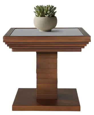 Image de Table de salon Table basse carrée Table d'appoint marron