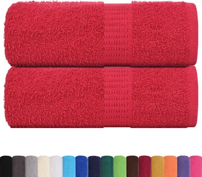 Immagine prodotto di Asciugamani per ospiti FROGN 2 pz Rosso 30x50 cm 360 g/m²