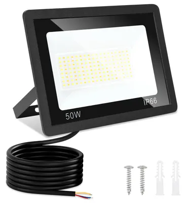 Produktbild von Peviasot LED Strahler Außen 50W, IP66 LED Fluter mit 3 Farbtemperaturen, 3000K/4000K/6500K, 1er Set