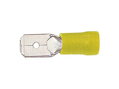 Obrázek produktu pro Hella, konektor, 4,0-6,0 mm, 50 kusů, žlutý, rozměry 6,3 x 0,8 mm