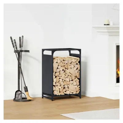 Produktbild von Brennholzregal Anthrazit 44x28x65 cm aus Kaltgewalztem Stahl
