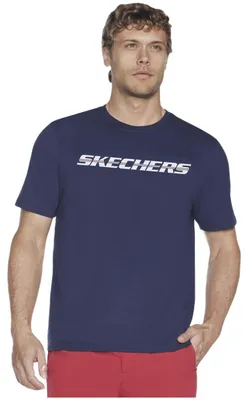 Produktbild von Skechers Herren T-Shirt SKECHERS STRIKETHROUGH TEE grau, Größe L (TS72)
