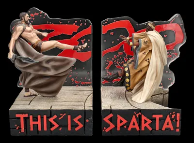 Produktbild von Buchstützen Set - 300 - This is Sparta - Film Merchandise - H 18 cm