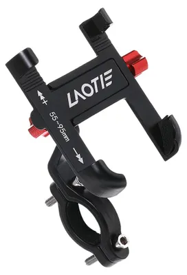 Zdjęcie produktu dla Uchwyt rowerowy na telefon komórkowy Cztery rogi Odporny na wstrząsy Swobodny obrót Telefon komórkowy 4,0"-7,0" Skuter elektryczny Motocykl Uchwyt rowerowy