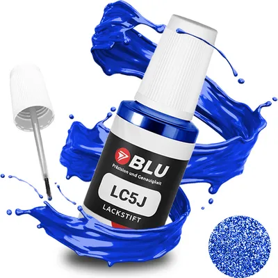 Produktbild von BLU Auto Lackstift Blau kompatibel für Volkswagen LC5J Laserblue | Auto Lack Reparatur Ausbesserungslack