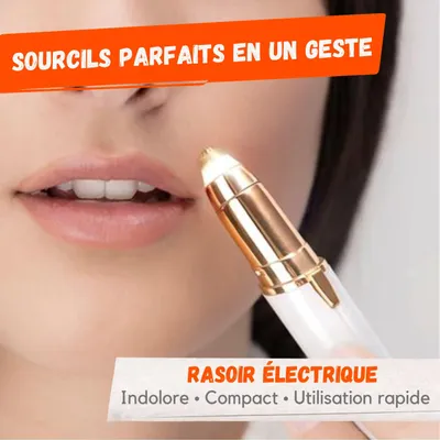 Image de Rasoir Électrique Sourcils Indolore avec LED