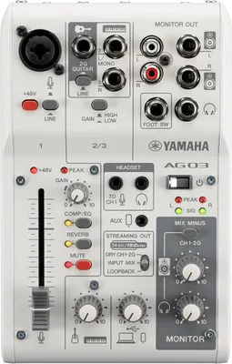 Zdjęcie produktu dla Yamaha AG03MK2, 3 kan., 4,5 W, Czarny