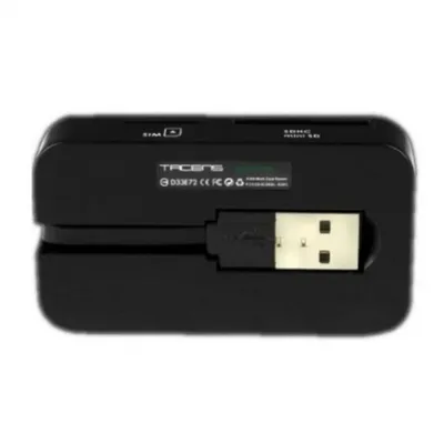 Zdjęcie produktu dla Tacens Anima Anima ACRM2, Memory Stick (MS), MicroSD (TransFlash), MiniSD, MMC, MS Duo, MS Micro (M2), MS PRO Duo, RS-MMC,..., Czarny, 480 Mbit/s, USB 2.0, 70 mm, 38 mm