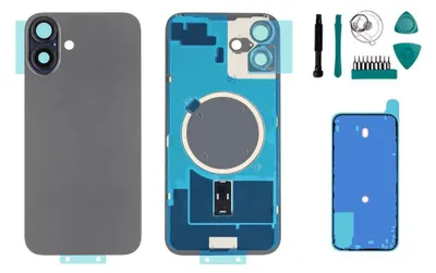 Produktbild von iPhone 16 Plus Backcover Schwarz - Set