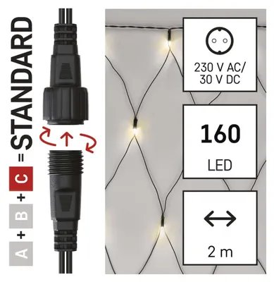 Productafbeelding van Emos D1DW01, Guirlande, zwart, zwart, IP44, 1 cm, 1 stuk