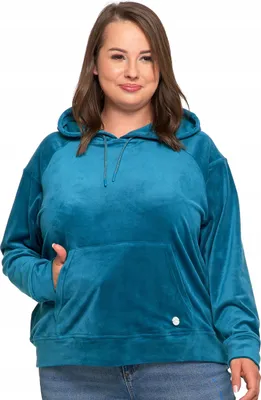 Produktbild von Damen-Kapuzen-Sweatshirt Overhead Velours Komfortabel MORAJ XXL