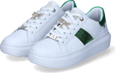 Produktbild von Rieker Damen Low Sneaker/ Schnürschuhe/ sportliche Halbschuhe Weiß Glattleder Größe: 38
