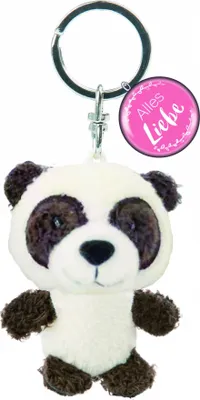 Zdjęcie produktu dla Nici 47535 Breloczek do kluczy miś panda pluszowy 7cm Wszystkiego najlepszego