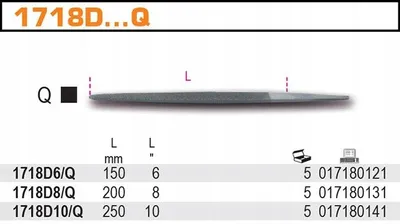 Produktbild von Beta Raspfeile Quadratisch 250mm Ohne Griff Profi-Werkzeug