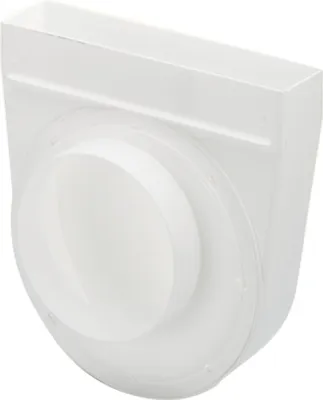 Image de Naber T-UR-EX 125 Pièce de déviation 90°, excentrique, blanc - Technique de ventilation