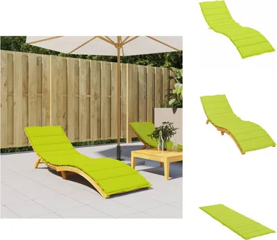 Produktbild von vidaXL Sonnenliegen-Auflage Hellgrün 200x50x3 cm Oxford-Gewebe -  Sitzpolster