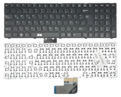 Obrázok produktu pre GERMAN - Čierna klávesnica Klávesnica kompatibilná s Medion Akoya MD99311, MD98731