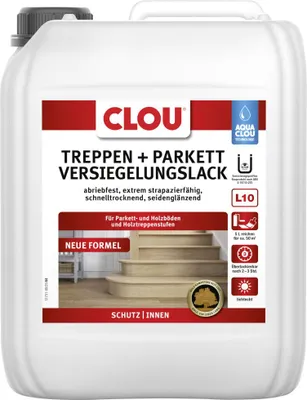 Produktbild von Aqua Clou Treppen- & Parkettlack 5 L seidenglänzend