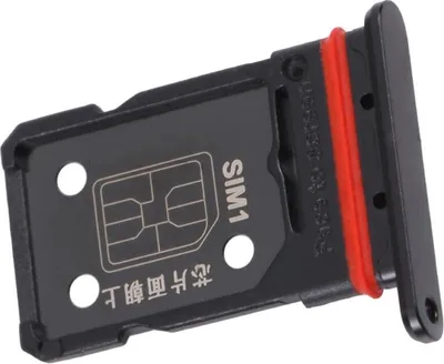 Produktbild von Simkartenhalter passend für OnePlus 10 Pro, Dual-Nano-SIM Slot, Originalersatz, Schwarz