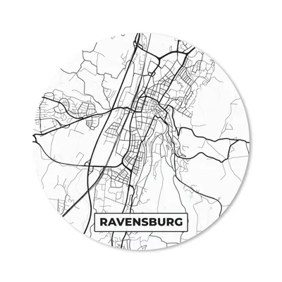 Produktbild von MuchoWow® Mauspad Mousepad Ravensburg - Karte - Stadtplan 30x30 cm - Mousepads - Maus Mat - Pad - Mausunterlage - Tischunterlage - Schreibtischmatten