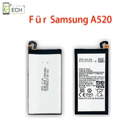Produktbild von Für Samsung Akku A5 2017 SM-A520F EB-BA520ABE Accu Battery 3000mAh
