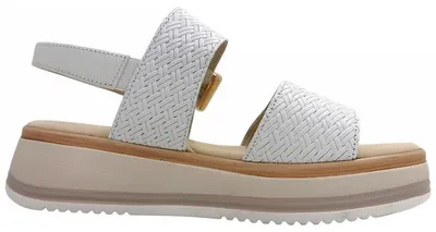 Imagen del producto de Sandalias de verano para mujer Gabor Comfort, color blanco, estilo casual
