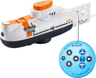 Produktbild von Fernbedienbares Boot für Kinder - RC Mini-U-Boot - 6-Kanal Fernbedienung Boot - Schnellboot pädagogisches Spielzeug - Schwimmbadspielzeug für Kinder
